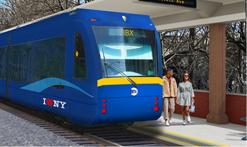 Front of Light Rail Car