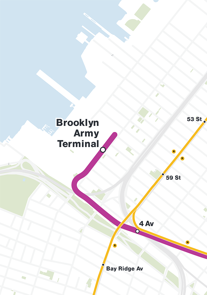Brooklyn Army Terminal Station Map