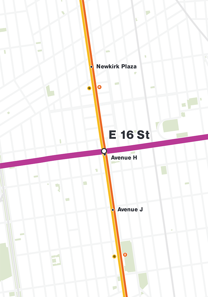 E 16 St Station Map