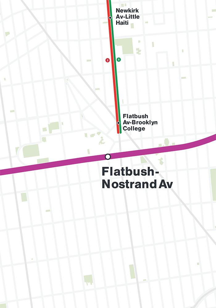 Flatbush-Nostrand Av Station Map