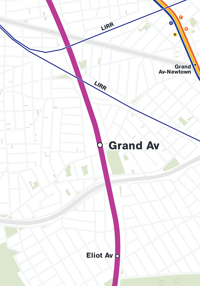 Grand Av Station Map