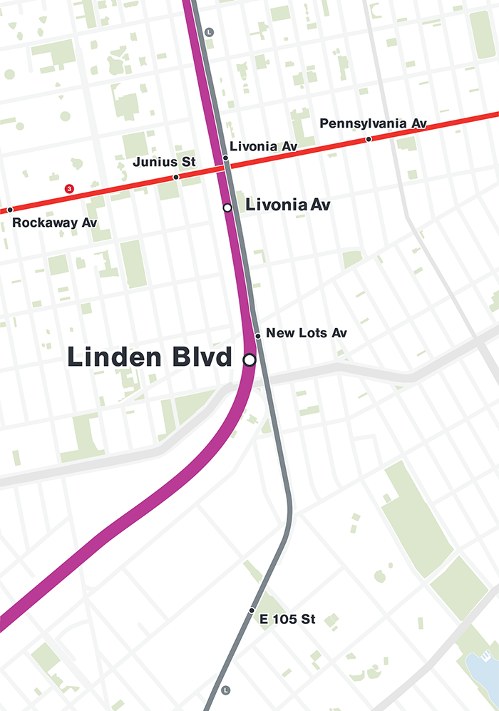 Linden Blvd Station Map