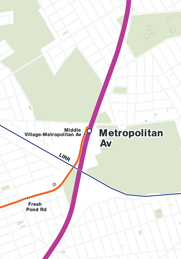 Metropolitan Av Station Map